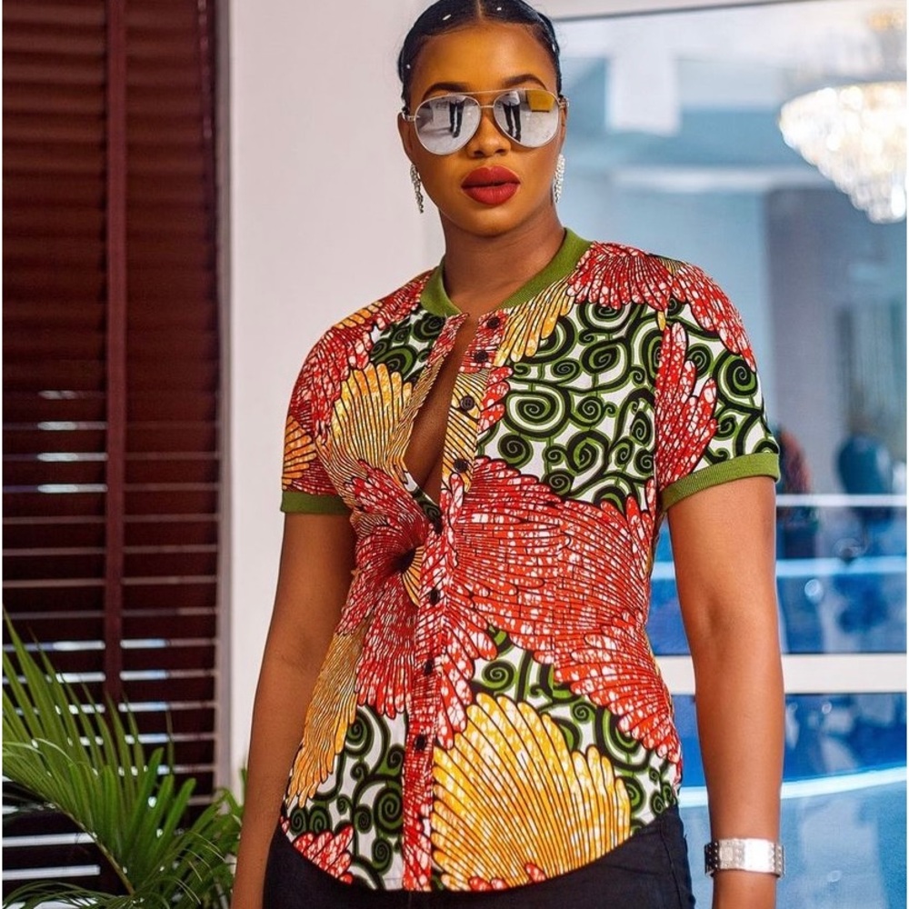 New! Ankara Polo Multicolor
